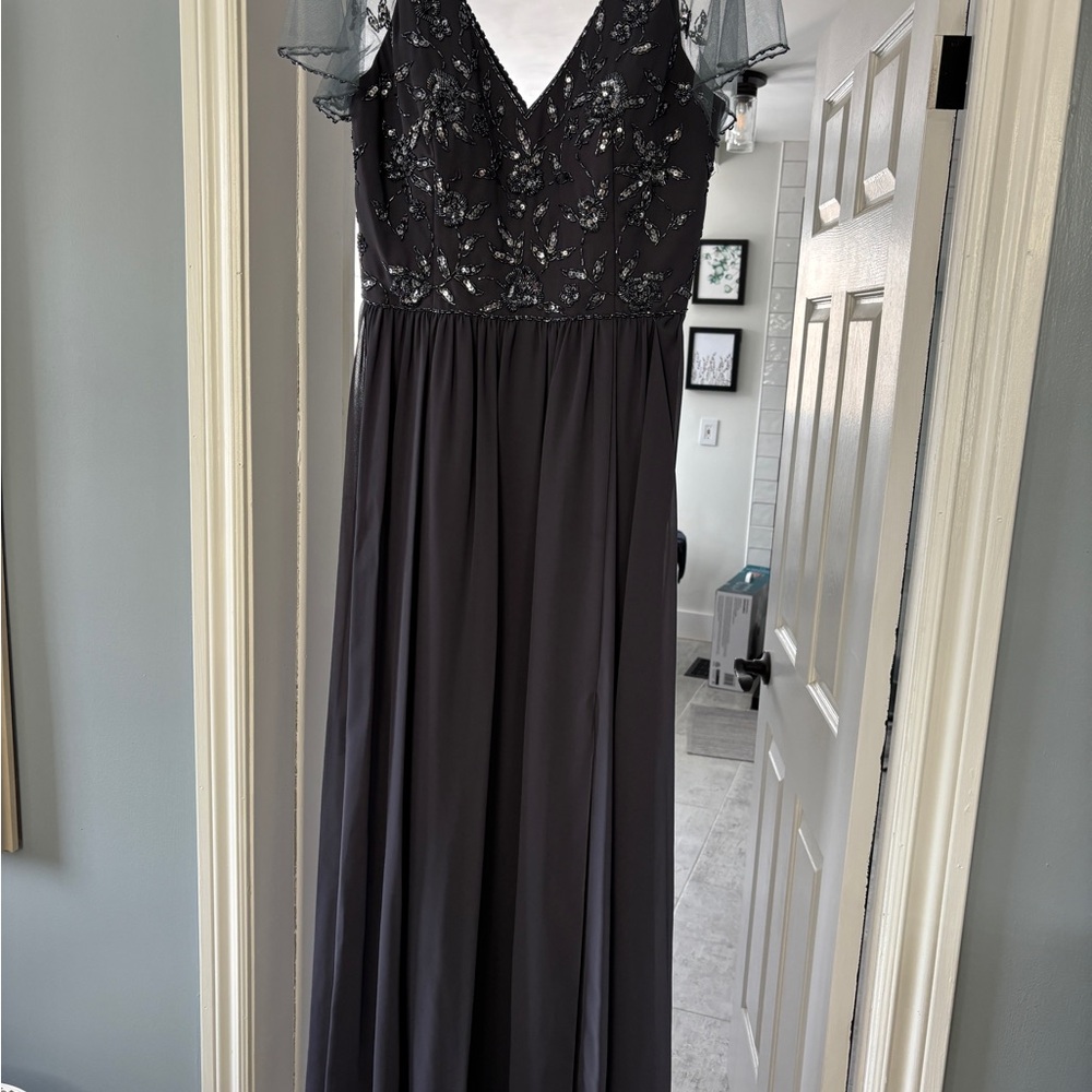 Grey Adrianna Papell Dress